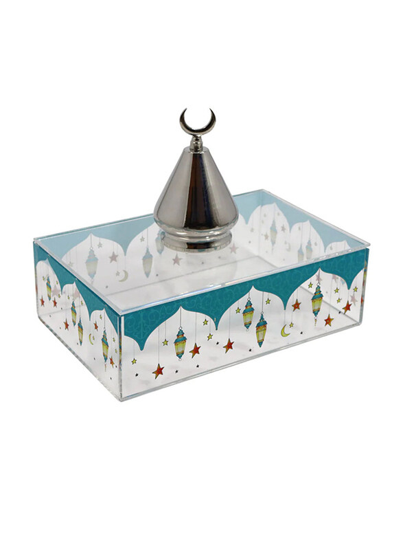 

Saving Home Ramadan Acrylic Box With Lid, Small, Blue