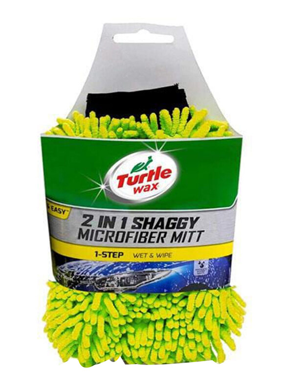

Turtle Wax 2-in-1 Shaggy Wash Mitt, Green