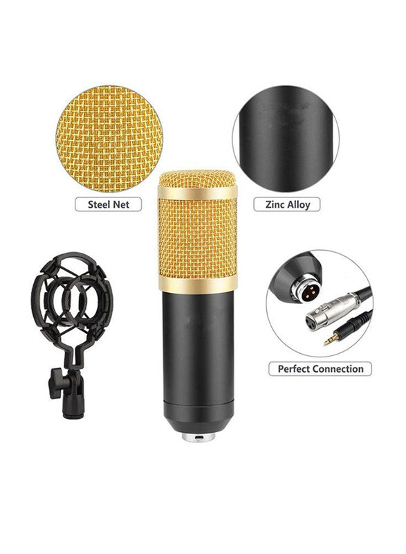 

Unbranded Condenser Microphone, Black/Gold