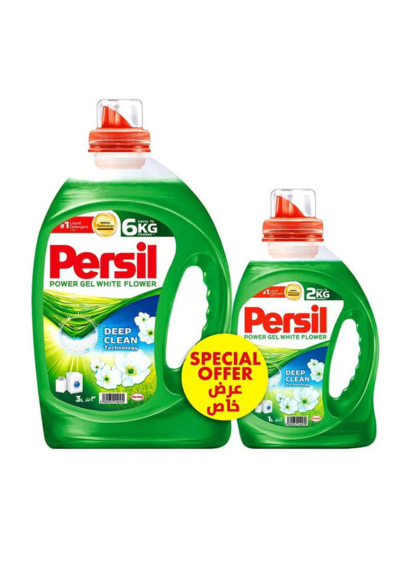 

Persil Sensitive Gel Laundry Liquid Detergent, 2 Pieces, 3 Liters + 1 Liter