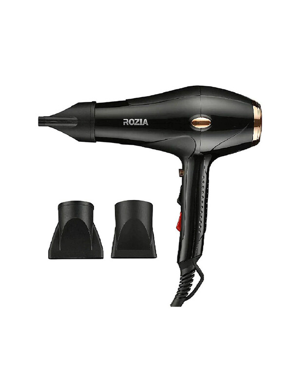 

Rozia Professional Blow Hair Dryer, 1600W, HC8303, Black