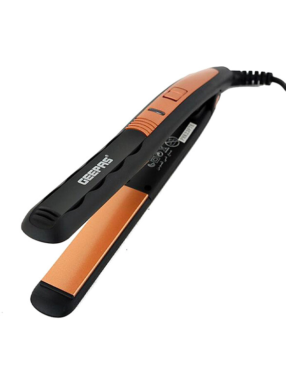 

Geepas Hair Straightener with Ceramic Plates, 35W, GH8723, Gold/Black