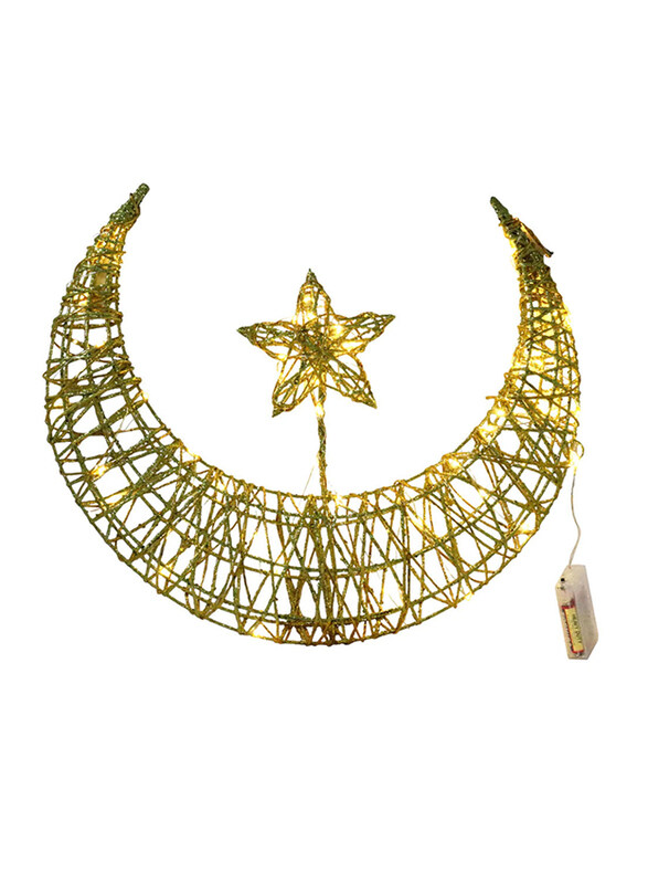 

Saving Home Ramadan Hilal LED Light, 43cm, Gold