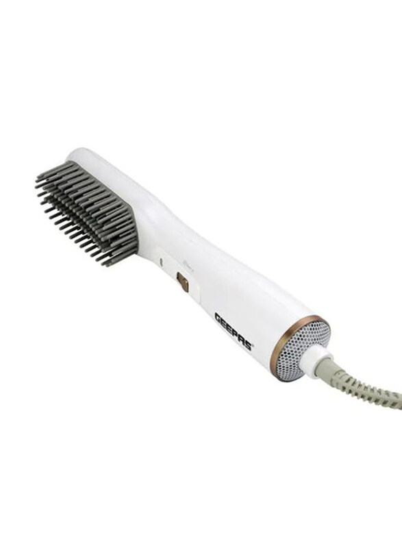 

Geepas Beauty 3 In 1 Hot Dryer & Straightener Brush Style, GH86062, White