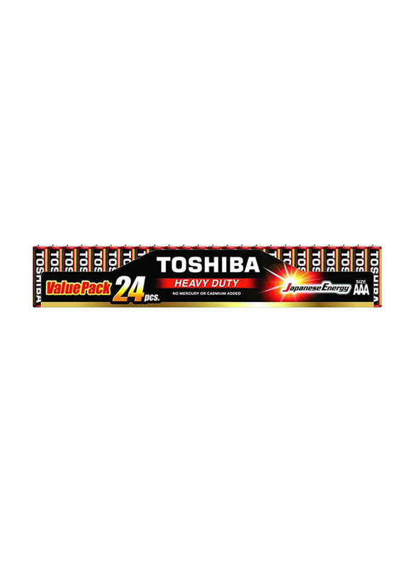 

Toshiba 24-Pieces Heavy Duty AAA Battery Value Pack, Multicolour