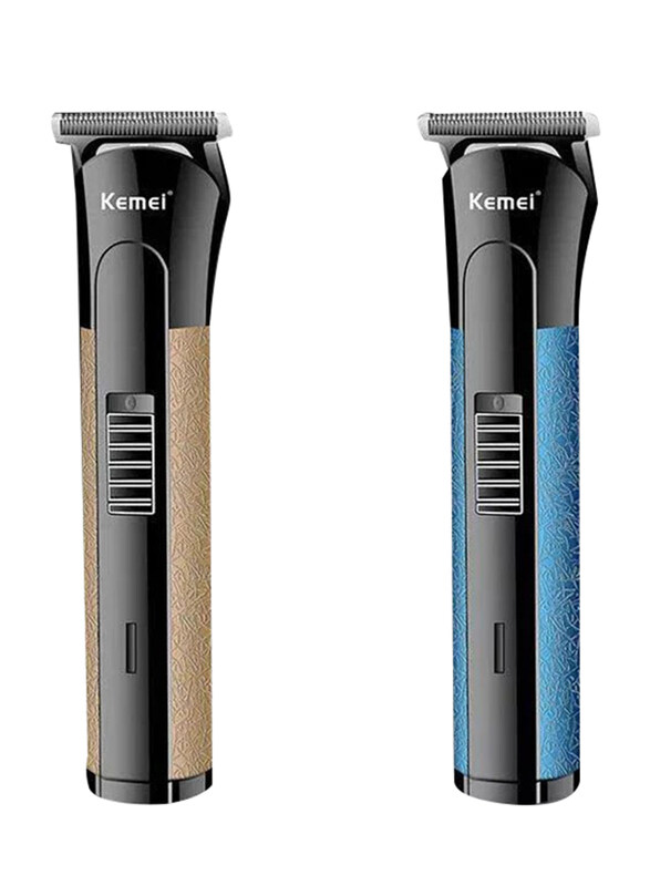 

Kemei Professional Cordless Rechargeable Hair Clipper, KM 724, Black/Blue