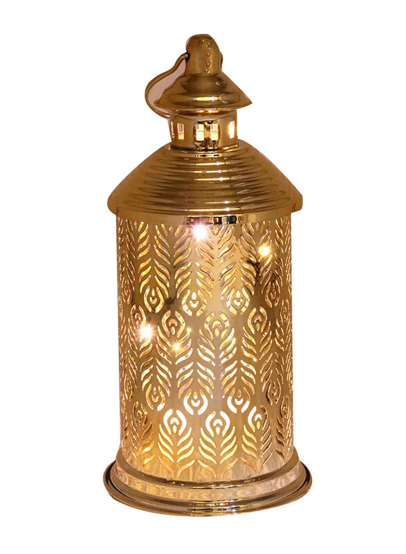 

Saving Home Ramadan LED Hanging Lantern with Music, 12.5 x 17cm, Gold