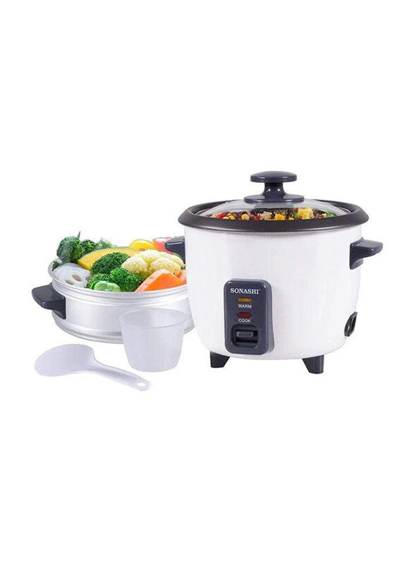 

Sonashi 1.8L Rice Cooker, 700W, SRC-318, White