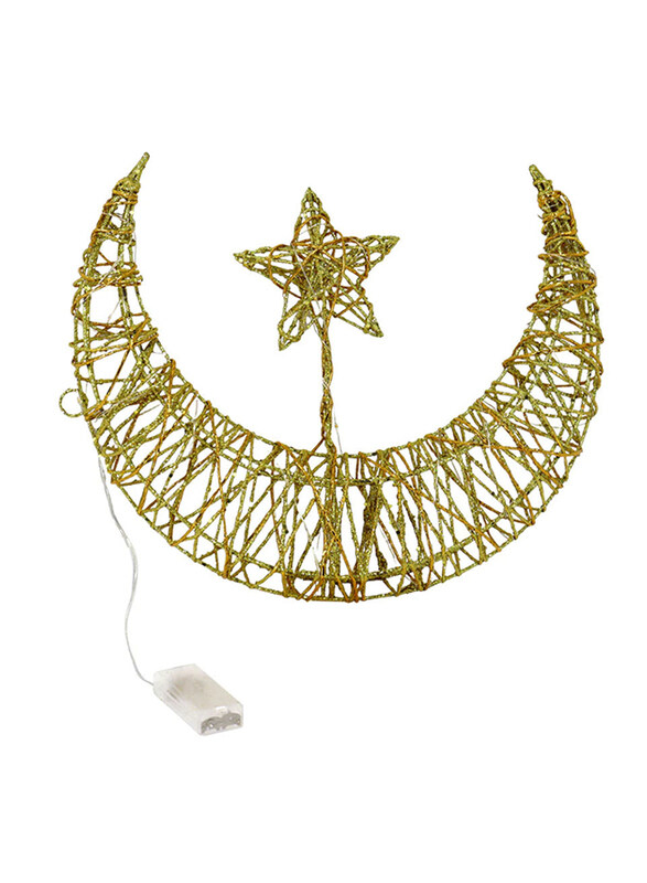 

Saving Home Ramadan Hilal LED Light, 32cm, EL31704, Gold