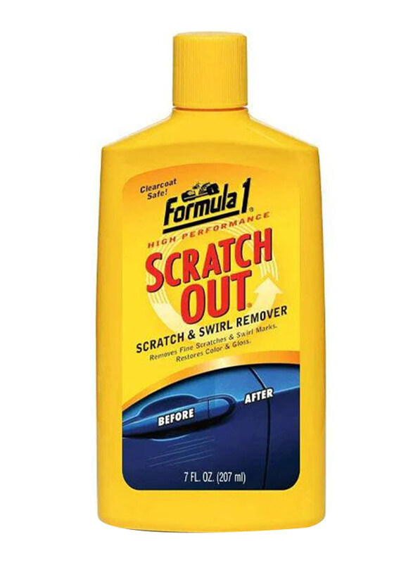 

Formula 1 Scratch Out Remover Liquid Wax for All Auto Paint Finishes, 7oz, Yellow