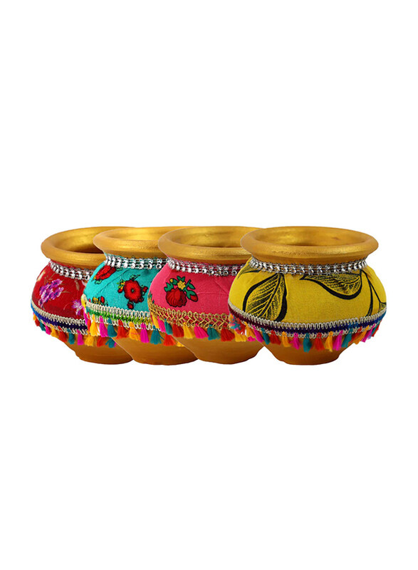

Saving Home 10cm Ramadan Clay Pots, Multicolour