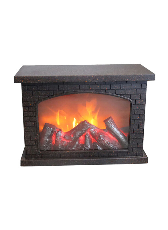 

Saving Home LED Fireplace Lantern, 28 x 12 x 20cm, Black