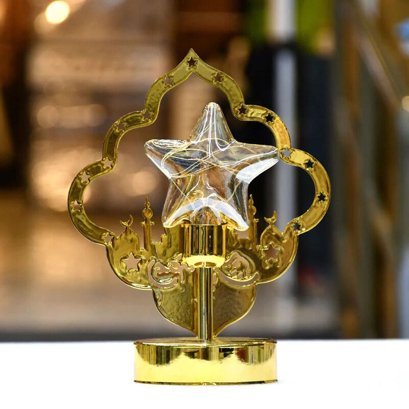 

Saving Home Ramadan LED Star Table Light, 22cm, Gold