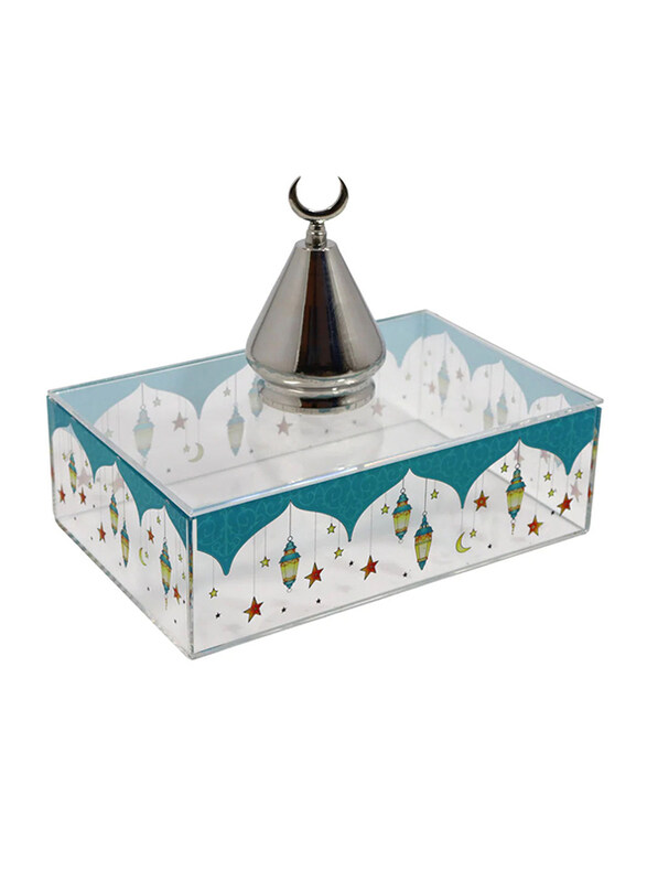

Saving Home Ramadan Acrylic Box With Lid, Medium, Blue