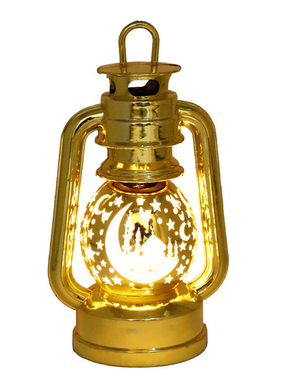 

Saving Home Ramadan LED Hanging Lantern, 8.5 x 21cm, Gold