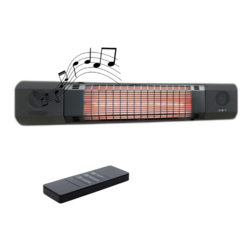 Electric Heater With Speakers With Remote