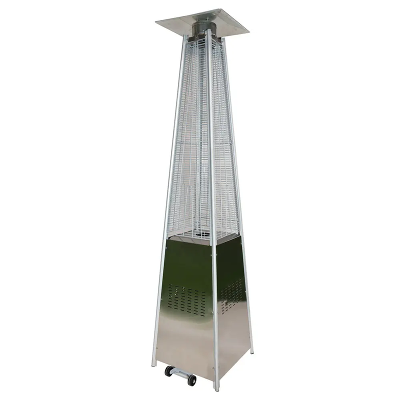 Quartz Tube Pyramid Patio Heater With Electric Ignition (S.S)