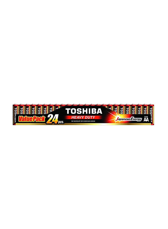 Toshiba 1.5V Heavy Duty AA & AAA Alkaline Batteries, 48 Pieces, Multicolour