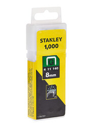 Stanley 8mm Heavy Duty Staples, 1000 Pieces, 1-TRA705T, Silver