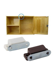 CanvasGT Cabinet Door Magnet Catcher Set, 5-Piece, Brown/White