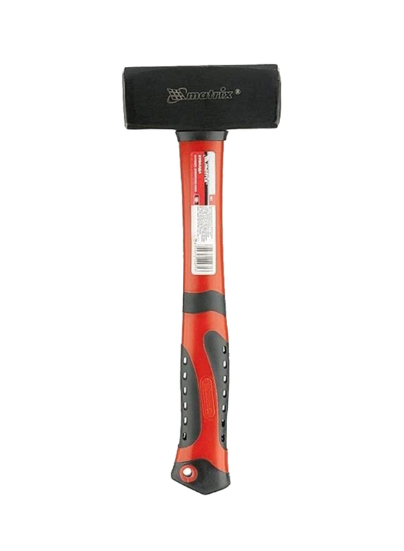 Matrix 2000g Sledge Hammer with Rubber Coated Handle, 109219, Black/Red