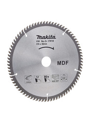 Makita MDF Cutting Blade, 225mm x 80 Teeth Size, D-17918, Silver
