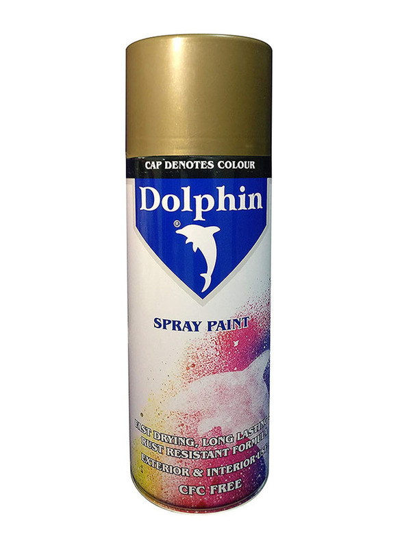 Dolphin Spray Paint, 400ml, Metallic Gold