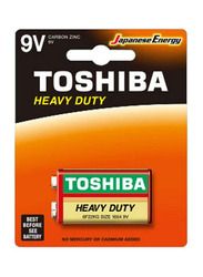 Toshiba 9V Heavy Duty Alkaline Batteries, Multicolour