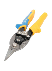 Gazelle 10-inch Straight Cut Aviation Tin Snip, G80123, Yellow/Blue