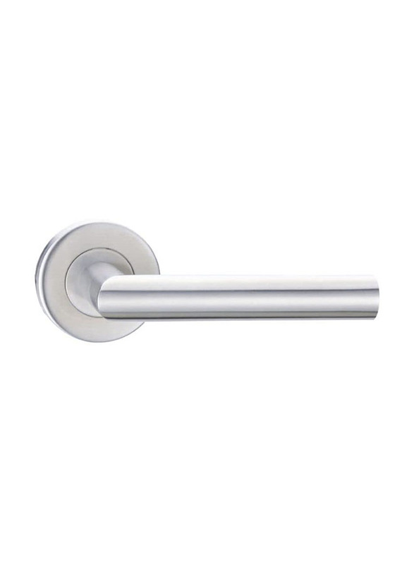  Milano CanvasGT Hollow Mixed Room Décor Lever Handle Set, Silver