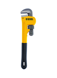 Denzel 24-inch Pipe Wrench, 7715706, Yellow/Silver/Black