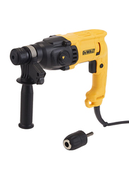 Dewalt 3 Mode SDS Plus Hammer Drill with Extra Std 13mm Chuck, 10W, D25033C, Yellow