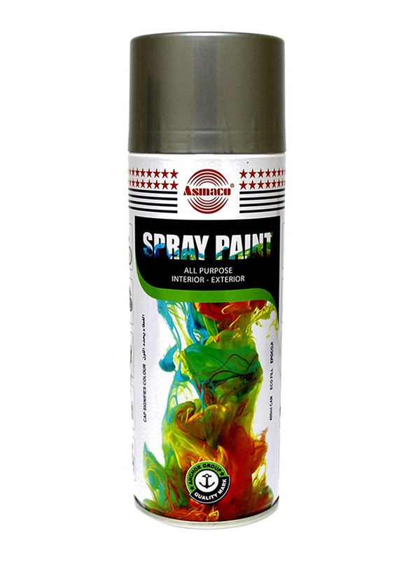 Asmaco Spray Paint, 400ml, Asmaco003, Silver