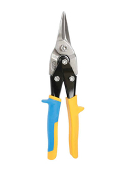 Gazelle 10-inch Straight Cut Aviation Tin Snip, G80123, Yellow/Blue