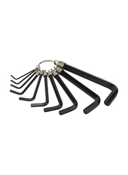 Stanley 10-Piece 1.5 - 10mm Hex Key Ring Set, 69-230, Black/Silver