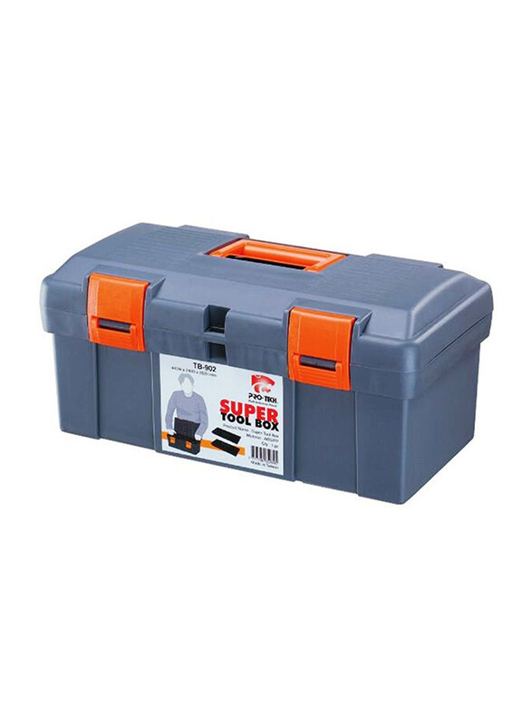 

Pro-Tech Plastic Super Tool Box, TB-902, Orange/Grey
