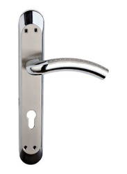  Milano CanvasGT Trom Lever 2 Side Mixed Room Décor Door Handle, Silver