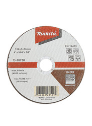 Makita ACC Inox Disc for Cutting Stainless Steel, 100mm, D18758, Silver