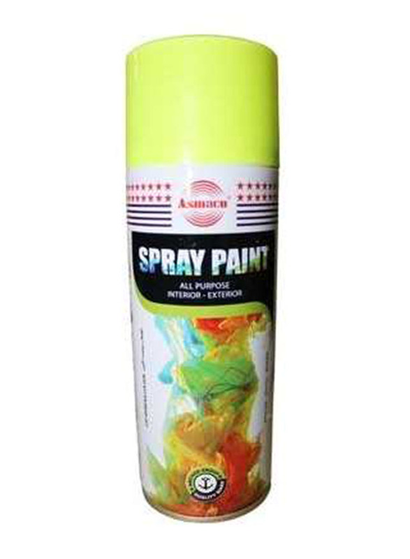 Asmaco Spray Paint, 400ml, Fluorescent Yellow