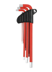 Gazelle 9-Piece Long Arm Metric Hex Key Set, G80133, Red
