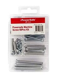 Powersafe 60-Piece Machine Screw with Nut Set, Silver