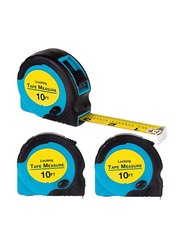 L Square Ruler Stainless Steel Locking Tape Measuring, Black/Yellow