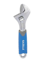 Gazelle 10-inch Adjustable Wrench, G80163, Blue/Silver