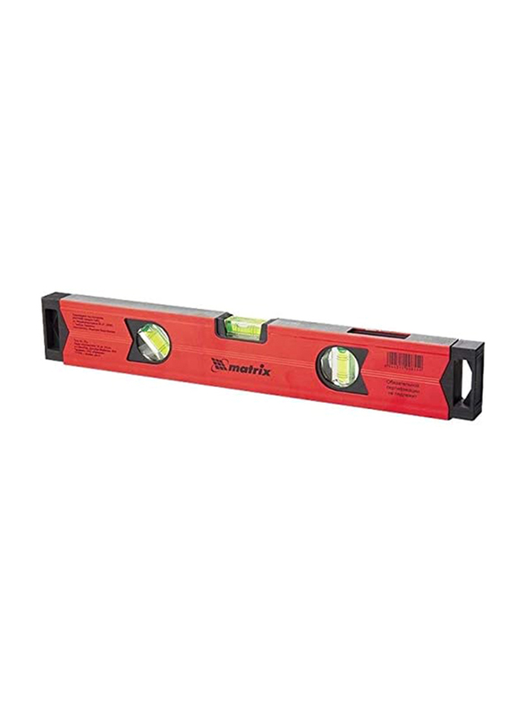 MTX 800mm Aluminium Magnetic level Gauge with 3 Eyelets, Black/Red