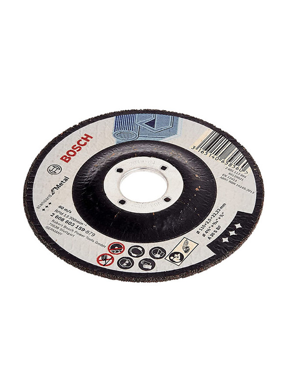 Bosch 4.5-inch Metal Cutting Disc Set, 5-Piece, Black
