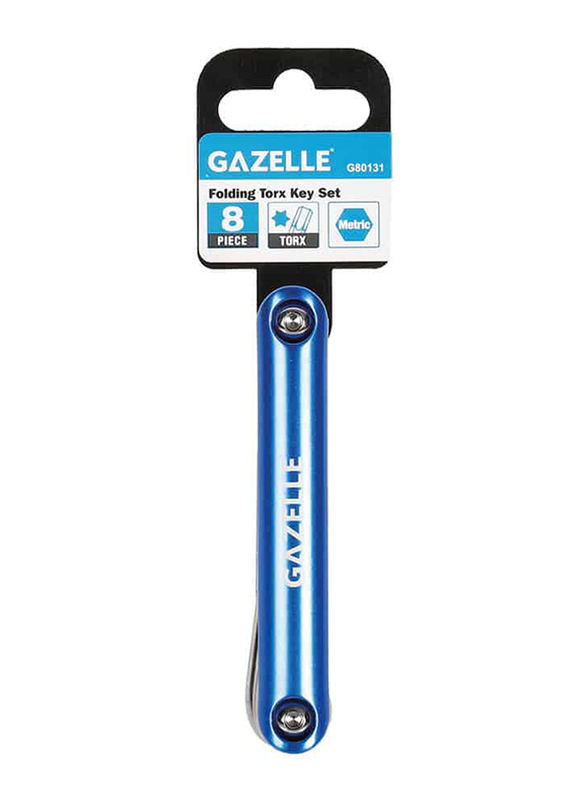 Gazelle 8-Piece Folding Torx Key Set, G80131, Blue