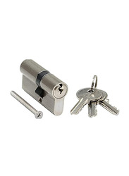 Nobelluxury High Quality Lock Cylinder, 80mm, Silver