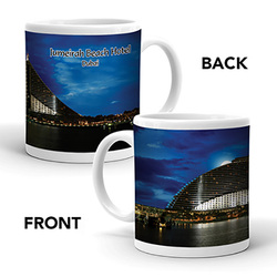 Ajooba Dubai Souvenir Mug Jumeirah Beach Hotel 0001, White