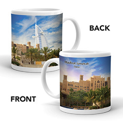 Ajooba Dubai Souvenir Mug Burj Al Arab 0006, White