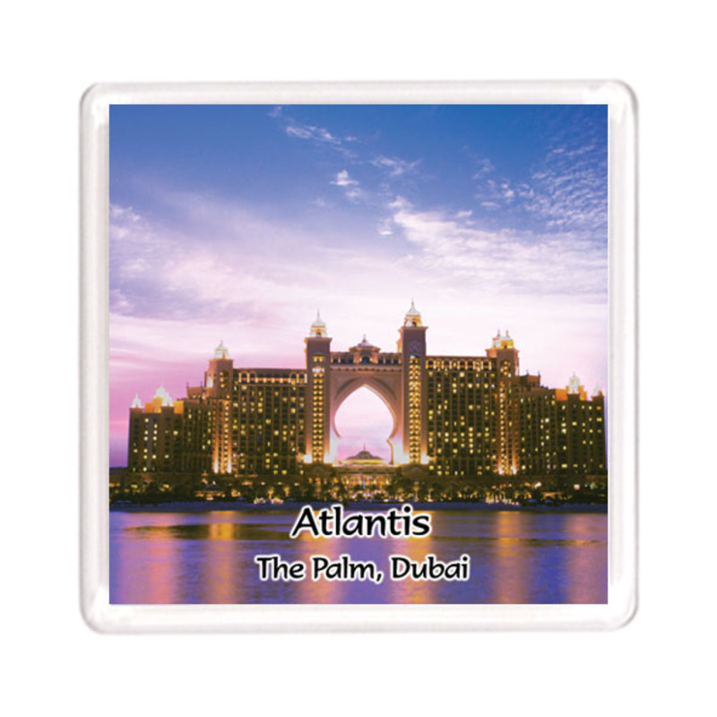 Ajooba Dubai Souvenir Magnet Atlantis 0004, Transparent